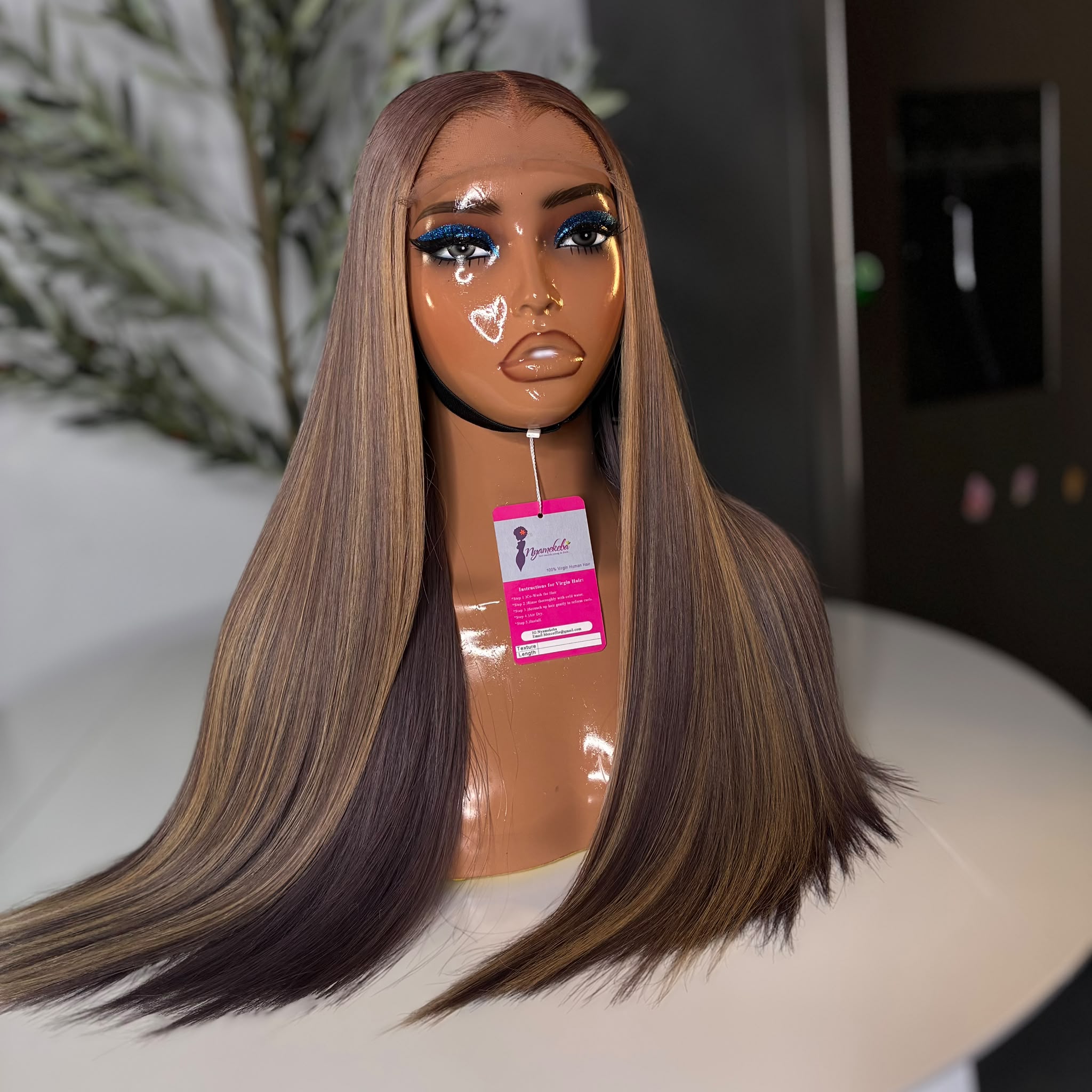 20”5x5 HD lace single donor wear and go bone straight wig - Image 5