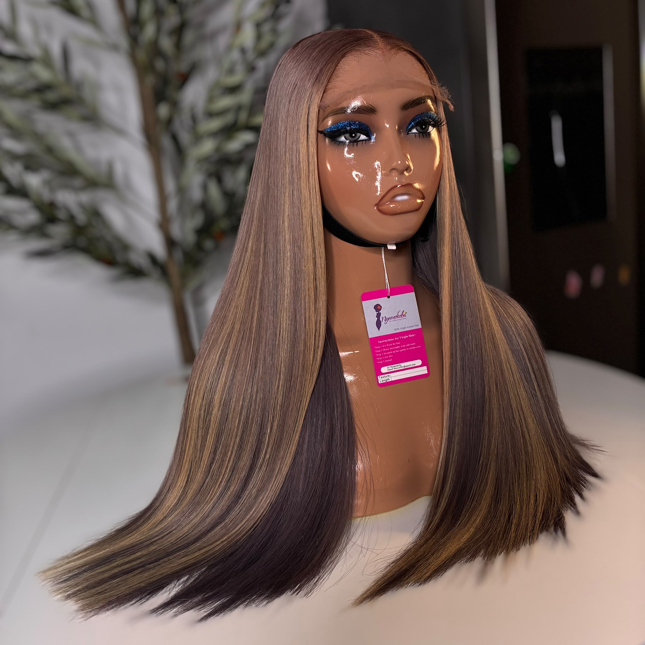 20”5x5 HD lace single donor wear and go bone straight wig - Image 6