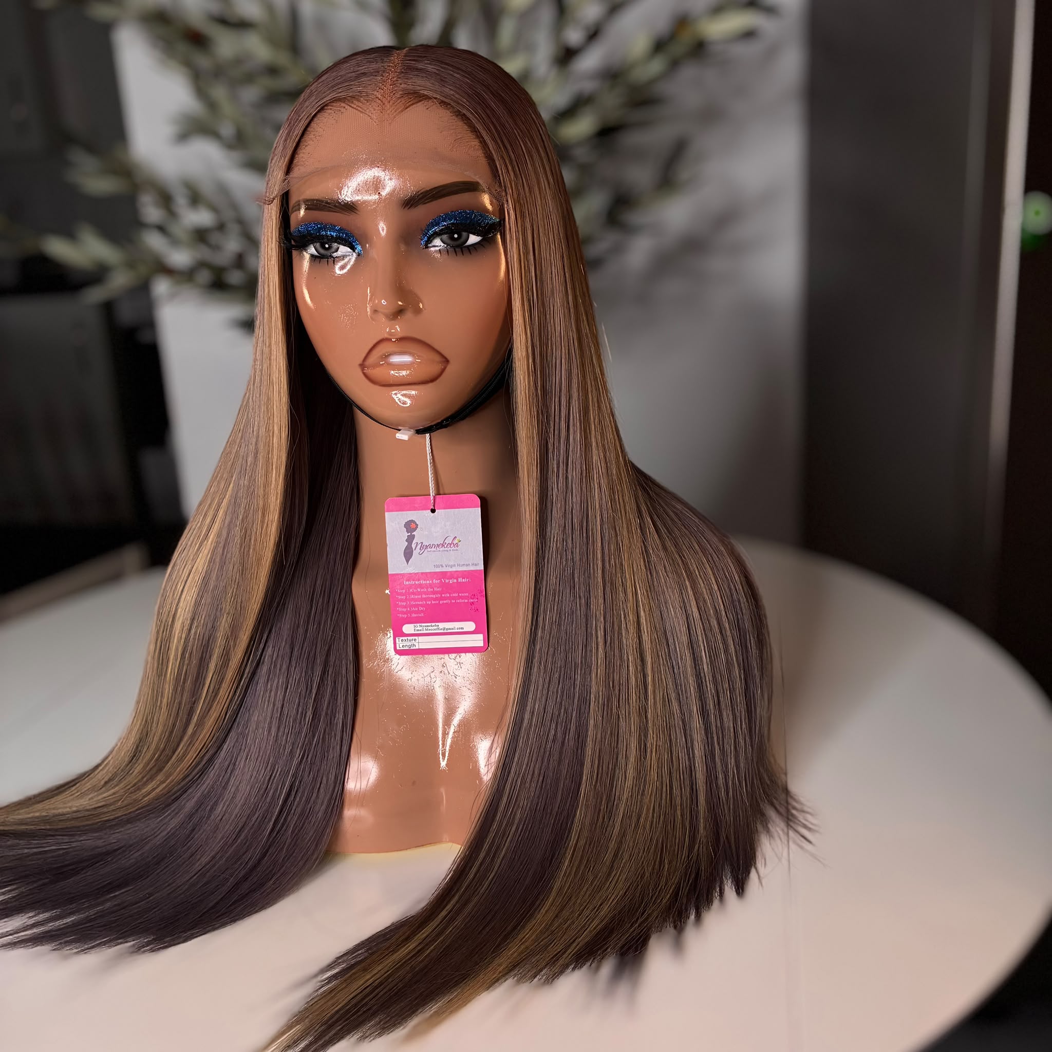20”5x5 HD lace single donor wear and go bone straight wig - Image 7