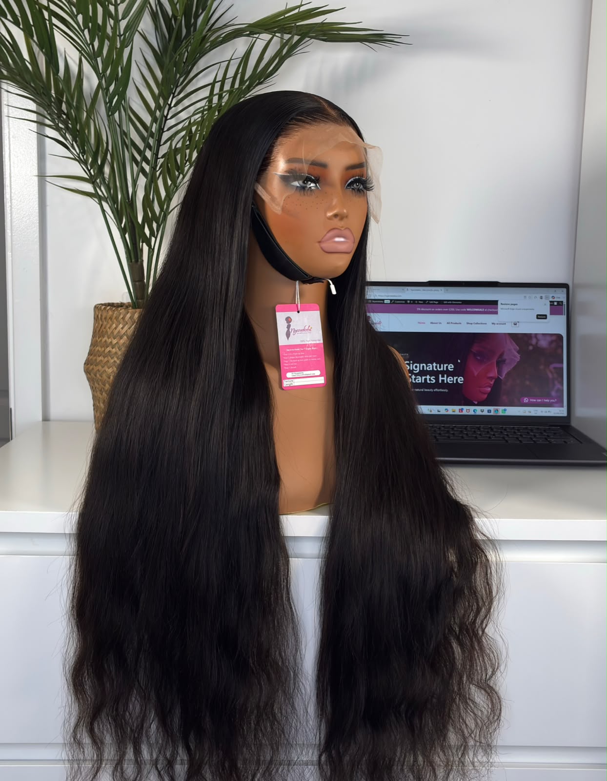 28"9x6 Hd lace single donor natural wavy wear and go wig