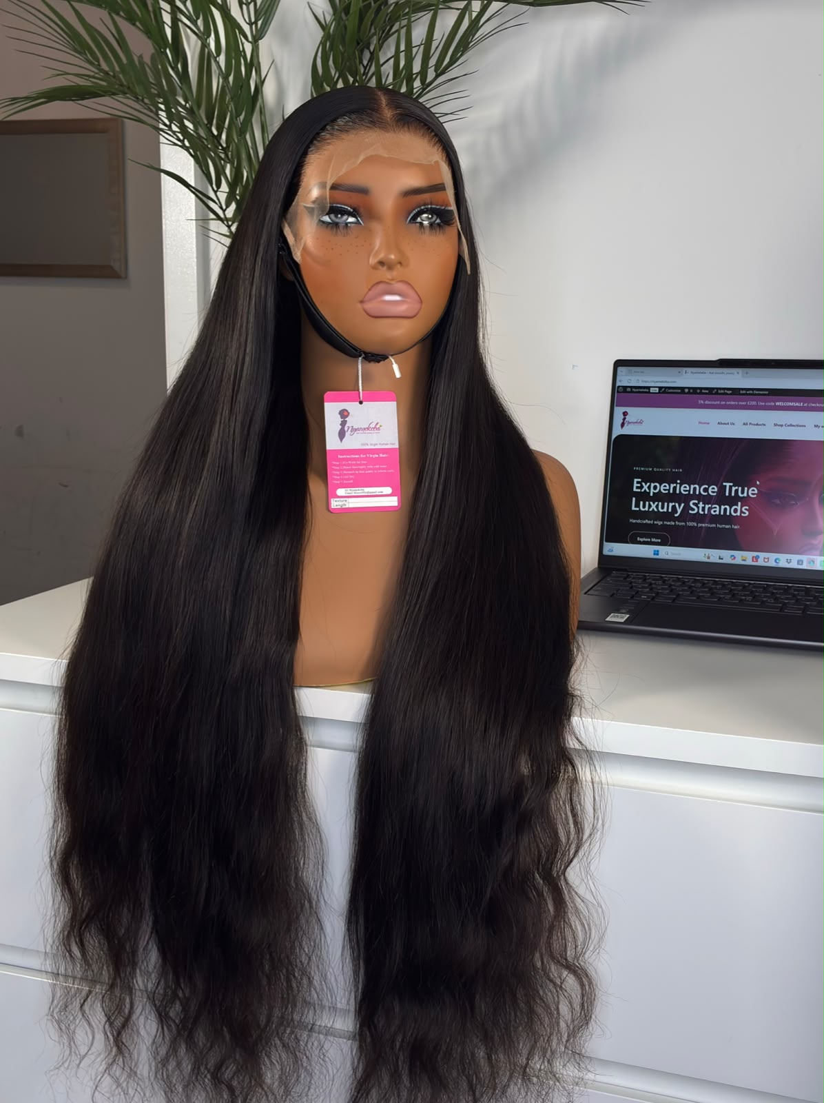 28"9x6 Hd lace single donor natural wavy wear and go wig - Image 3